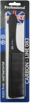 Grzebień do włosów Ronney Professional Carbon Comb Line 083 L 225 mm (5060456772109)