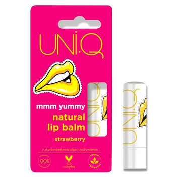 Бальзам для губ UNI.Q Mmm Yummy натуральний Полуниця 5 г (5904181931694)