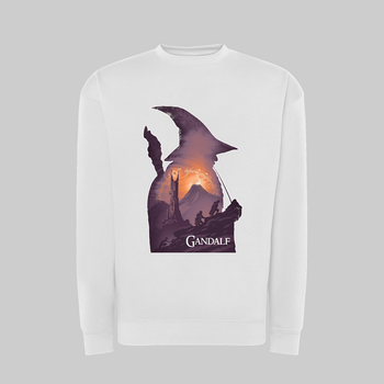 Свитшот с принтом ТiШОТКА Gandalf Art Властелин колец S Белый (1687026225)