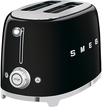 Тостер Smeg 50' Style Black TSF01BLEU (8017709187002)