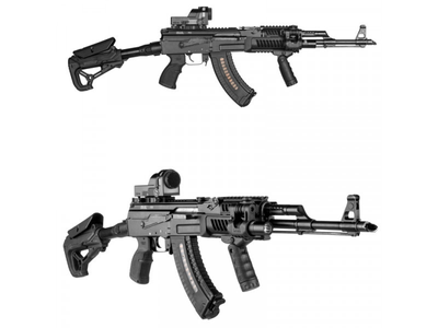 Приклад FAB Defense GL-CORE S CP для AR-15 c регульованою щокою пісочний