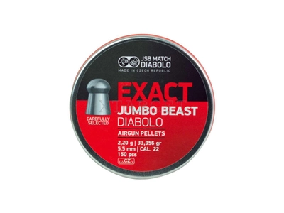 Кулі пневматичні JSB Exact Jumbo Beast, 5,52 мм , 2,2 м, 150 шт/уп