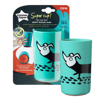 Поїльник Tommee Tippee Super Cup на липкій основі від 12 місяців Зелений 300 мл (5010415472021)