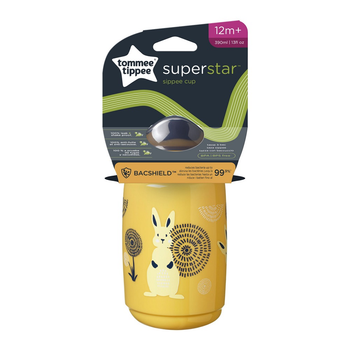 Пляшка непроливаюча Tommee Tippee Superstar від 12 місяців Жовта 390 мл (5010415478283)