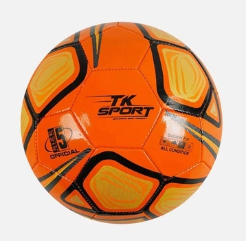 Мяч футбольный облегченный TK Sport №4 64 см желтый материал PVC, 290 г.