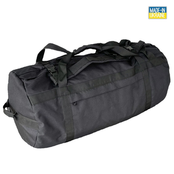 Тактическая сумка-баул MELGO 65 литров Оксфорд влагозащитный Чёрная