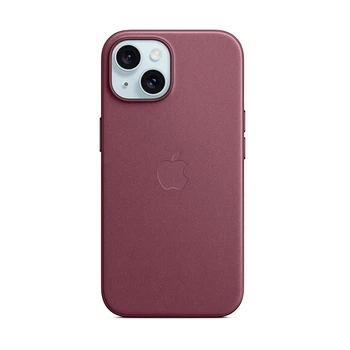 Чохол FineWoven Case with MagSafe Original для Apple iPhone 15 (OEM) - Mulberry (ARM71976)