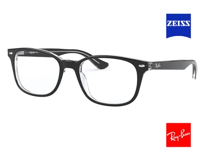 Очки для компьютера Ray-Ban RX 5375 2034 53 (оправа) Zeiss DuraVision Blue Protect UV (линзы)