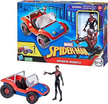 Людина-павук Marvel Spider-Mobile транспортний засіб із фігуркою Майлза Моралеса F5620