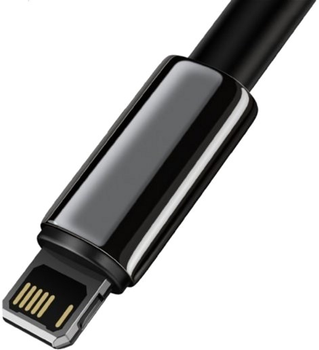 Кабель Baseus Tungsten Gold Fast Charging Data Cable USB to iP 2.4 А 2 м Black (CALWJ-A01)