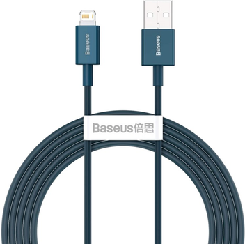 Кабель Baseus Superior Series Fast Charging Data Cable USB to iP 2.4 А 1 м Blue (CALYS-A03)