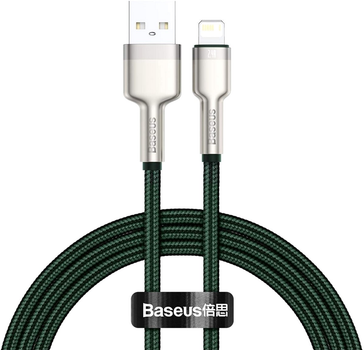 Kabel Baseus Cafule Series Metal Data Cable USB to IP 2.4 A 2 m Green (CALJK-B06)