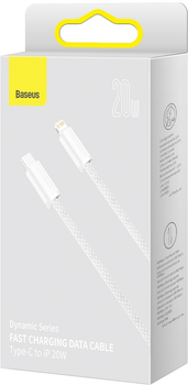 Kabel Baseus Dynamic Series Fast Charging Data Cable Type-C to iP 20 W 2 m White (CALD000102)