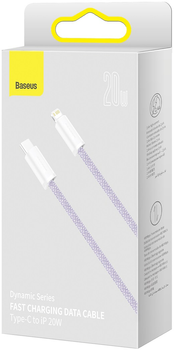 Kabel Baseus Dynamic Series Fast Charging Data Cable Type-C to iP 20 W 1 m Purple (CALD000005)