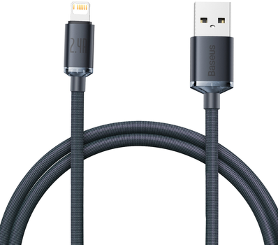 Кабель Baseus Crystal Shine Series Fast Charging Data Cable USB to iP 2.4 A 2 м Black (CAJY000101)