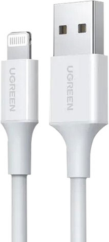 Кабель Ugreen USB Type-A - Apple Lightning 1.5 м MFi White (6957303883158)