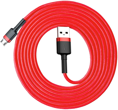 Kabel Baseus Cafule Cable USB for Micro 1.5 A 2 m Red (CAMKLF-C09)