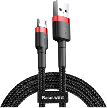 Кабель Baseus Cafule Cable USB for Micro 2 А 3 м Red/Black (CAMKLF-H91)