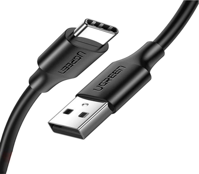 Кабель Ugreen US287 USB 2.0 to USB Type-C Cable Nickel Plating 3 А 1.5 м Black (6957303861170)