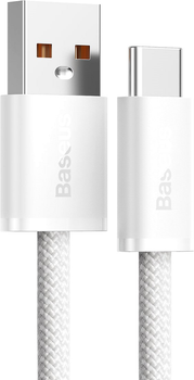 Кабель Baseus USB 2.0 AM-Type-C м, 1 м, 20V/5A, 100W Dynamic Series White (CALD000602)