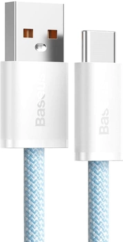 Кабель Baseus USB 2.0 AM-Type-C м, 1 м, 20V/5A, 100W Dynamic Series Blue (CALD000603)