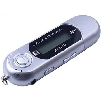 Спортивний MP3-плеєр, міні USB-флеш 8 ГБ срібло