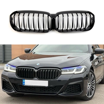 Решітка радіатора ніздрі M-Tech BMW 5 Series G30 / G31 2020+ чорний глянець для BMW 5 series G30 2017-2023 (8191)