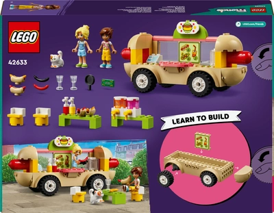 Zestaw klocków Lego Friends Ciężarówka z hot dogami 100 elementów (42633)