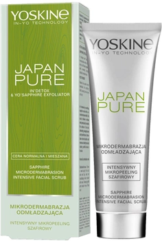 Peeling do twarzy Yoskine Japan Pure Mikrodermabrazja szafirowy 75 ml (5900525076939)