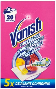 Chusteczki Vanish Color Protect zapobiegające farbowaniu ubrań 20 prań (5900627061987)