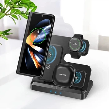 Док-станція 3в1 для Samsung S24/23/22/21/20, Galaxy Watch 2/3/4, Watch Active/Buds