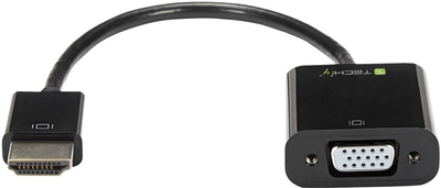 Adapter Techly HDMI - VGA + micro-USB + 3.5 Audio M/F Black (8057685306301)