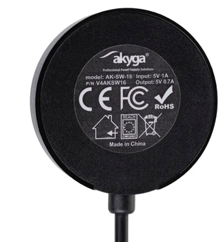 Кабель Akyga для зарядки Xiaomi Amazfit Stratos 3 1 м Black (5901720136657)