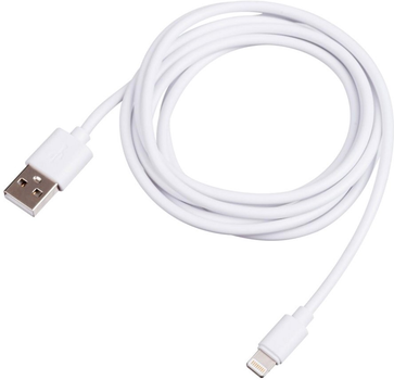 Kabel Akyga USB Type-A - Lightning M/M 1.8 m White (5901720136183)