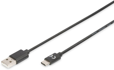 Kabel Digitus USB Type-C - USB Type-A M/M 4 m Black (4016032455257)