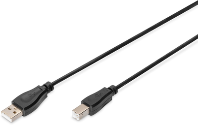 Kabel drukarkowy Digitus USB Type-A - USB Type-B M/M 1 m Black (4016032284819)
