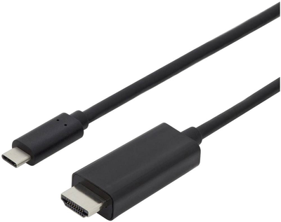 Kabel adapter Digitus USB Type-C - HDMI M/M 5 m Black (4016032451327)