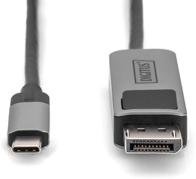 Кабель адаптер Digitus USB Type-C - DisplayPort M/M 2 м Black (4016032483908)