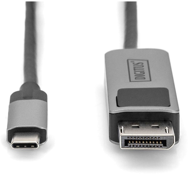 Кабель адаптер Digitus USB Type-C - DisplayPort M/M 1 м Black (4016032484264)