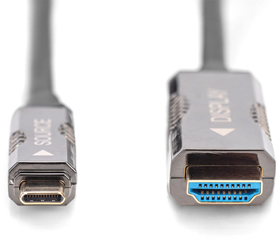 Кабель адаптер Digitus USB Type-C - HDMI M/M 15 м Black (4016032482598)