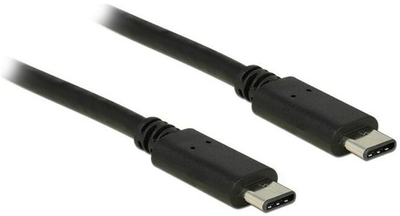 Kabel Delock USB Type-C - USB Type-C M/M 0.5 m Black (4043619836727)
