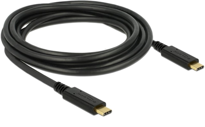 Kabel Delock USB Type-C - USB Type-C M/M 3 m Black (4043619833252)