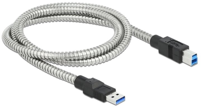 Kabel Delock USB Type-A - USB Type-B M/M 1 m Silver (4043619867783)