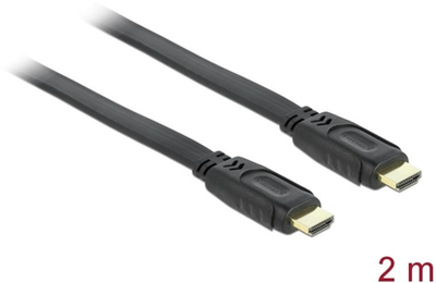 Кабель Delock HDMI M/M 2 м Black (4043619826704)