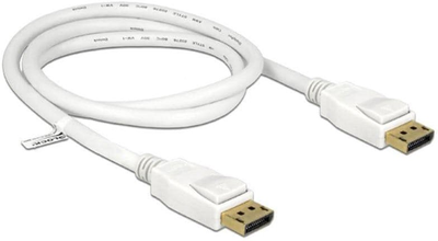 Kabel Delock DisplayPort M/M 2 m White (4043619848775)