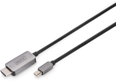 Kabel adapter Digitus mini-DisplayPort - HDMI M/M 1 m Black (4016032484219)