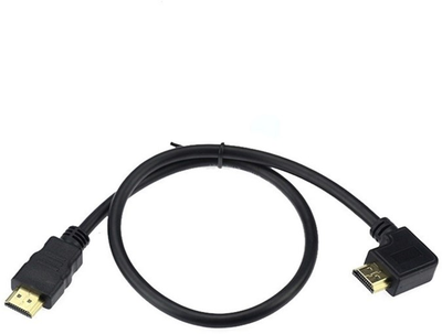 Kabel kątowy Delock VGA M/M 2 m Black (4043619831739)