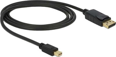Kabel Delock mini DisplayPort - DisplayPort M/M 1 m Black (4043619849277)