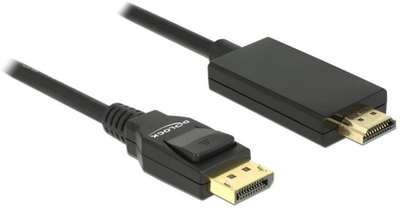 Kabel adapter Delock DisplayPort - HDMI M/M 3 m Black (4043619853182)