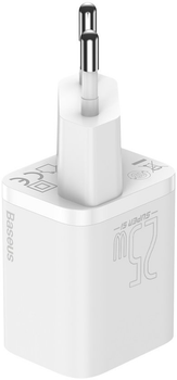 Мережевий зарядний пристрій Baseus Super Si Quick Charger 1C 25 Вт EU White (CCSP020102)